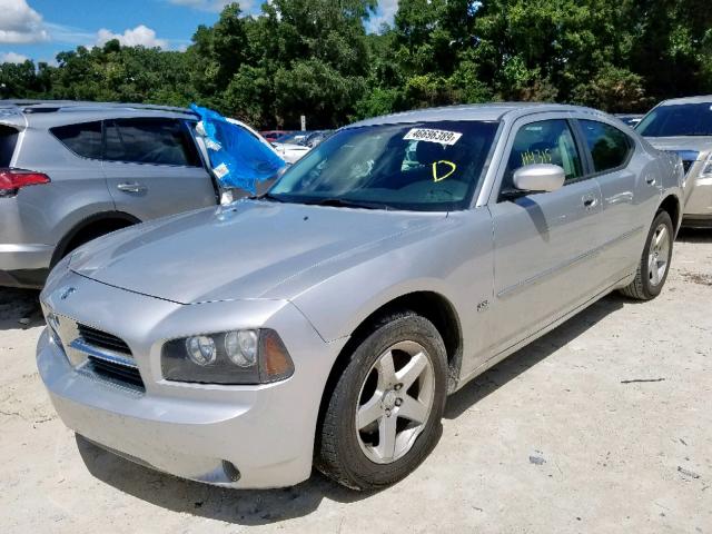 2B3CA3CV9AH290949 - 2010 DODGE CHARGER SX SILVER photo 2