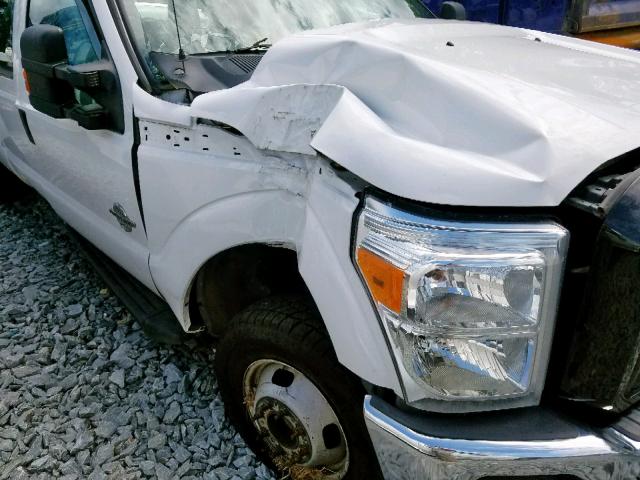 1FT8W3DT7FED48929 - 2015 FORD F350 SUPER WHITE photo 9