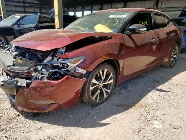 1N4AA6AP7GC438674 - 2016 NISSAN MAXIMA 3.5 BURGUNDY photo 2