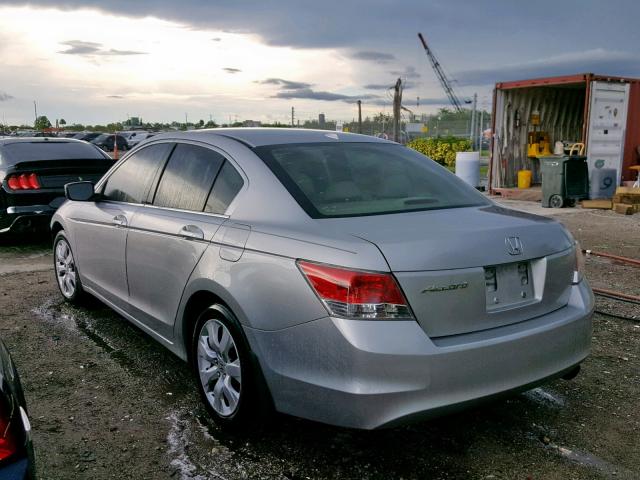 1HGCP26808A117103 - 2008 HONDA ACCORD EXL SILVER photo 3