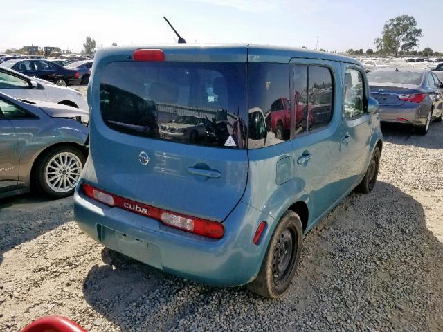 JN8AZ28R29T125123 - 2009 NISSAN CUBE BASE BLUE photo 4