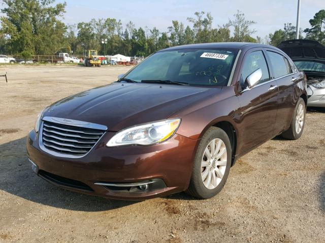 1C3CCBCG4DN579984 - 2013 CHRYSLER 200 LIMITE BROWN photo 2