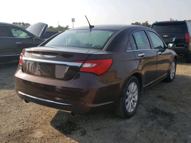 1C3CCBCG4DN579984 - 2013 CHRYSLER 200 LIMITE BROWN photo 4