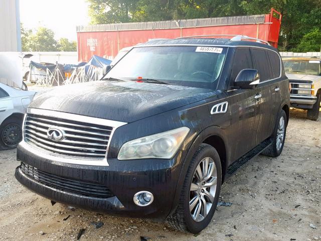 JN8AZ2ND4B9701323 - 2011 INFINITI QX56 BLACK photo 2