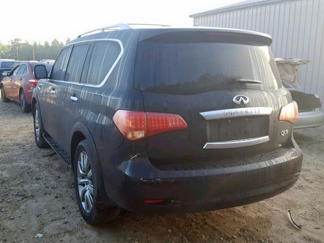 JN8AZ2ND4B9701323 - 2011 INFINITI QX56 BLACK photo 3