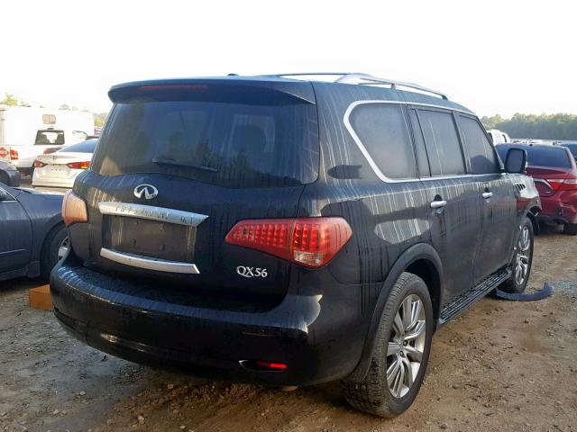 JN8AZ2ND4B9701323 - 2011 INFINITI QX56 BLACK photo 4