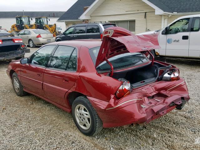 1G2NE52T5WM510491 - 1998 PONTIAC GRAND AM S RED photo 3