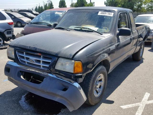 1FTYR14V41PB48679 - 2001 FORD RANGER SUP BLACK photo 2