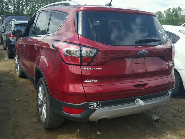 1FMCU0J91HUD03982 - 2017 FORD ESCAPE TIT RED photo 3