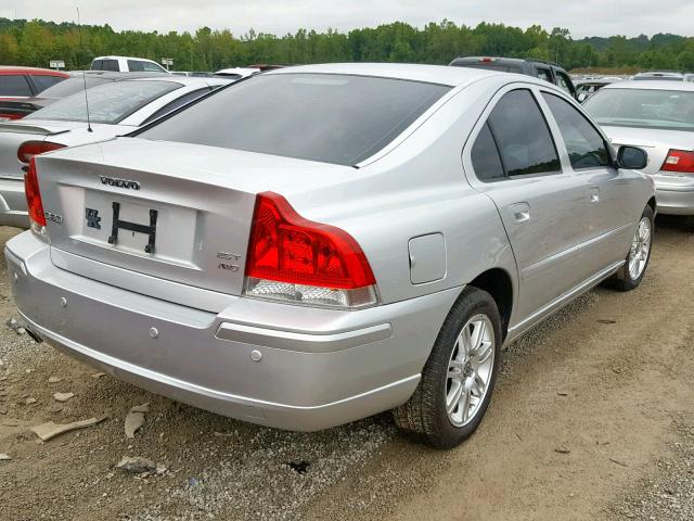 YV1RH592872633503 - 2007 VOLVO S60 2.5T SILVER photo 4