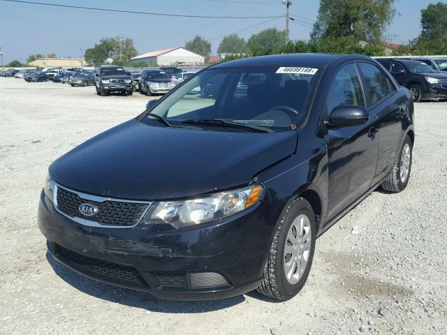 KNAFU4A2XD5717193 - 2013 KIA FORTE EX BLACK photo 2