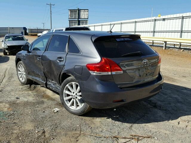 4T3ZA3BBXBU046681 - 2011 TOYOTA VENZA BASE GRAY photo 3