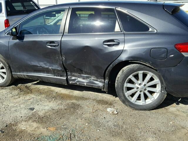 4T3ZA3BBXBU046681 - 2011 TOYOTA VENZA BASE GRAY photo 9