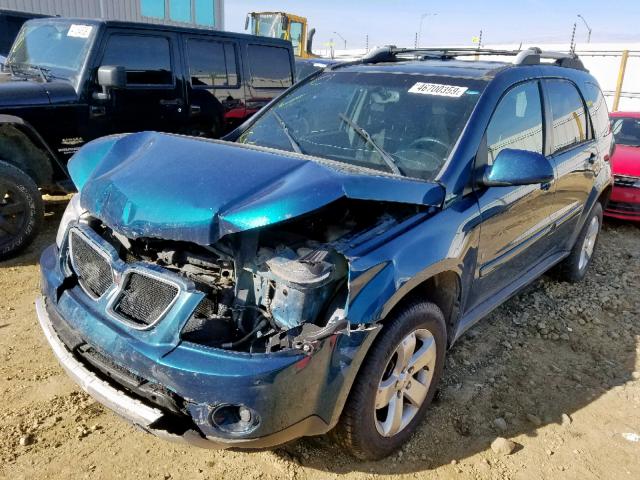 2CKDL73F276229453 - 2007 PONTIAC TORRENT BLUE photo 2