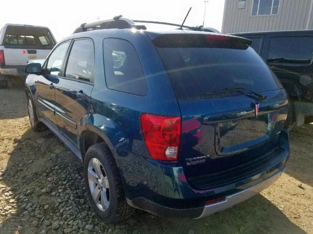 2CKDL73F276229453 - 2007 PONTIAC TORRENT BLUE photo 3