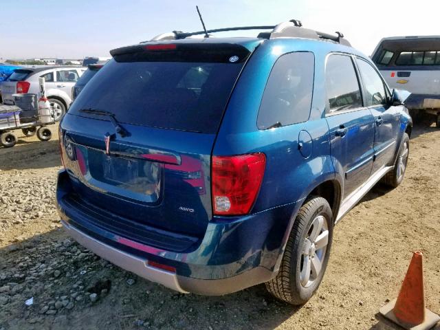 2CKDL73F276229453 - 2007 PONTIAC TORRENT BLUE photo 4