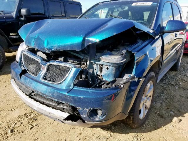 2CKDL73F276229453 - 2007 PONTIAC TORRENT BLUE photo 9