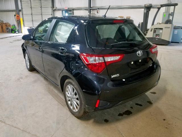 VNKKTUD37JA092612 - 2018 TOYOTA YARIS L BLACK photo 3