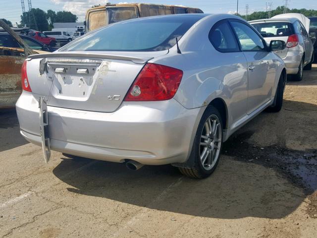 JTKDE167X60139082 - 2006 TOYOTA SCION TC ვერცხლისფერი ფოტო 4