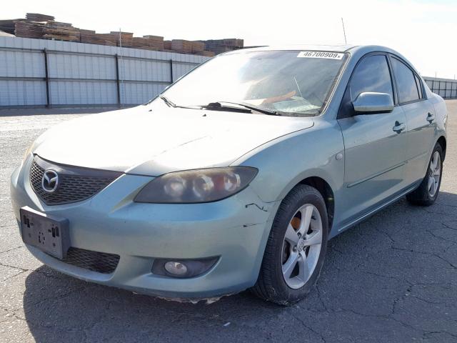 JM1BK12F841109395 - 2004 MAZDA 3 I GREEN photo 2