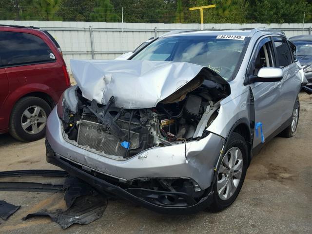 2HKRM3H79DH503288 - 2013 HONDA CR-V EXL SILVER photo 2