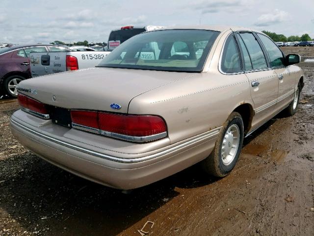 2FALP74W2VX162467 - 1997 FORD CROWN VICT BEIGE photo 4