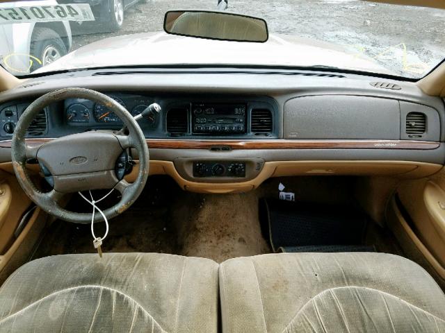 2FALP74W2VX162467 - 1997 FORD CROWN VICT BEIGE photo 9