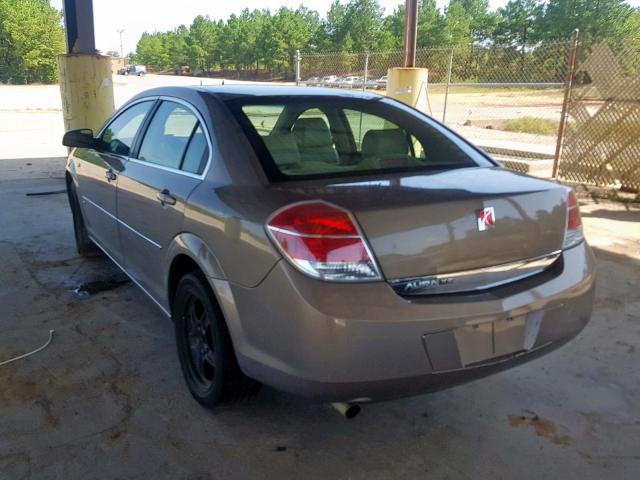 1G8ZS57N87F270112 - 2007 SATURN AURA XE BROWN photo 3