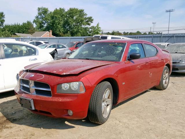 2B3KA33V09H557340 - 2009 DODGE CHARGER SX RED photo 2