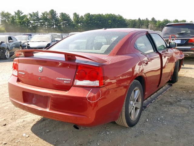 2B3KA33V09H557340 - 2009 DODGE CHARGER SX RED photo 4