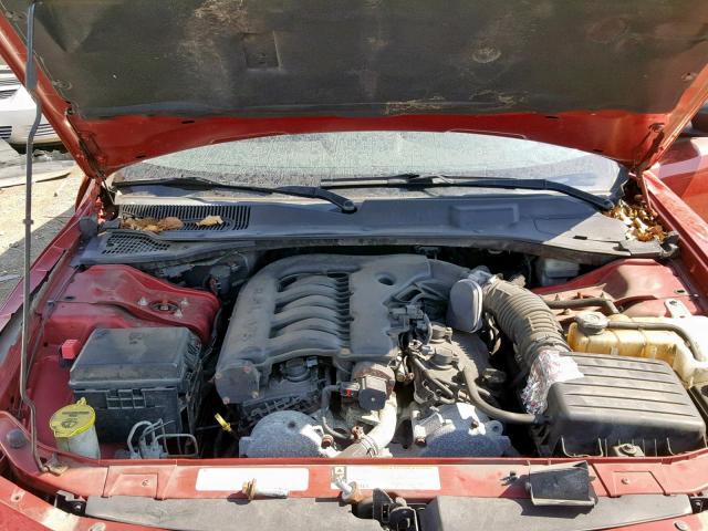 2B3KA33V09H557340 - 2009 DODGE CHARGER SX RED photo 7