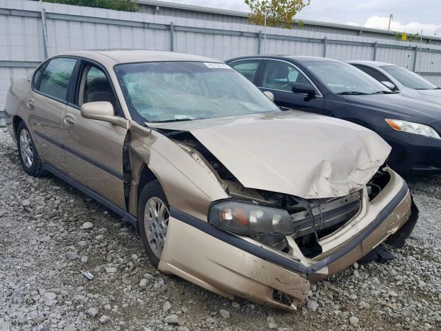 2G1WF52EX59126841 - 2005 CHEVROLET IMPALA GOLD photo 1