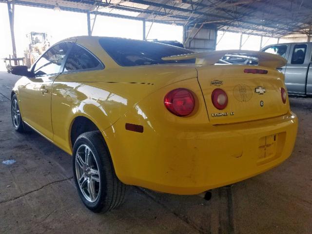 1G1AL15F377116544 - 2007 CHEVROLET COBALT LT YELLOW photo 3