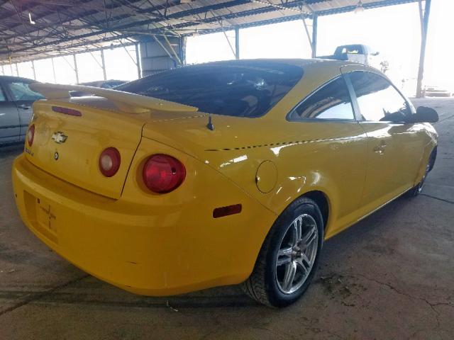 1G1AL15F377116544 - 2007 CHEVROLET COBALT LT YELLOW photo 4