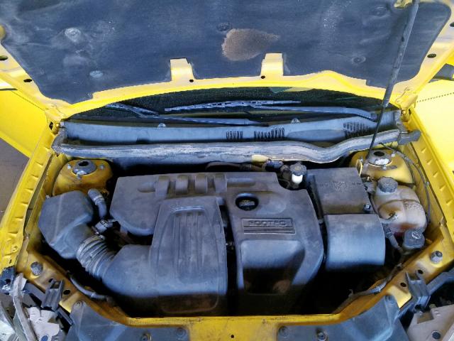 1G1AL15F377116544 - 2007 CHEVROLET COBALT LT YELLOW photo 7