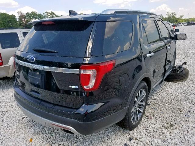 1FM5K8HT6GGD01284 - 2016 FORD EXPLORER P BLACK photo 4