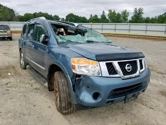 5N1BA0NC2AN618610 - 2010 NISSAN ARMADA SE BLUE photo 1