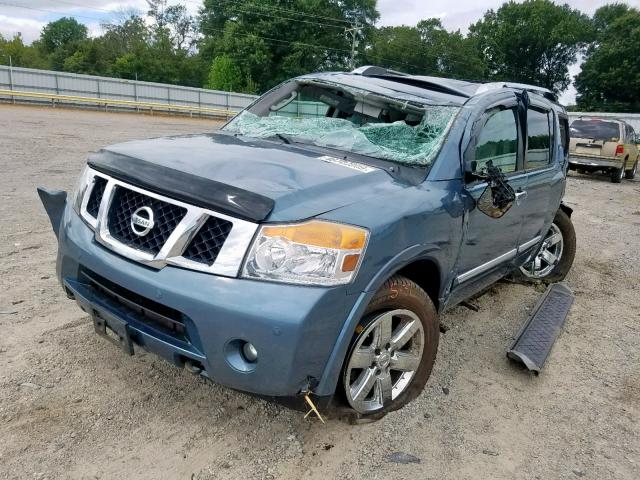 5N1BA0NC2AN618610 - 2010 NISSAN ARMADA SE BLUE photo 2