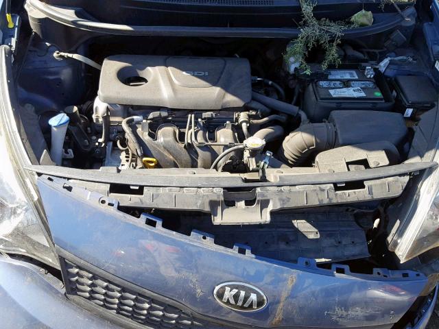 KNADM4A39G6572274 - 2016 KIA RIO LX BLUE photo 7