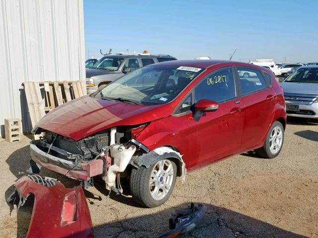 3FADP4EJ1GM133546 - 2016 FORD FIESTA SE RED photo 2