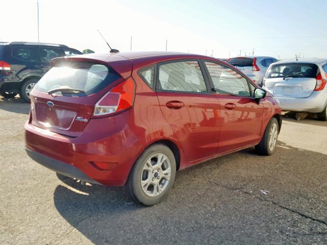 3FADP4EJ1GM133546 - 2016 FORD FIESTA SE RED photo 4