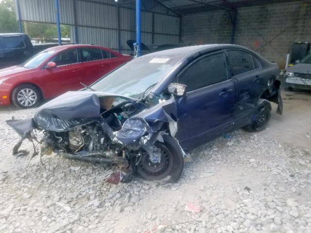 2HGFA16329H509094 - 2009 HONDA CIVIC VP BLUE photo 2