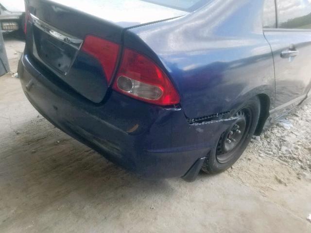 2HGFA16329H509094 - 2009 HONDA CIVIC VP BLUE photo 9