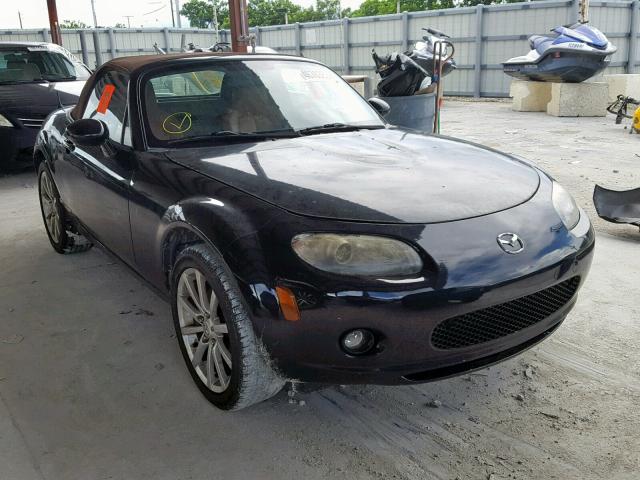 JM1NC25F460118146 - 2006 MAZDA MX-5 MIATA BLACK photo 1