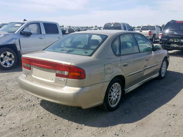 4S3BE6568Y6208355 - 2000 SUBARU LEGACY GT GOLD photo 4