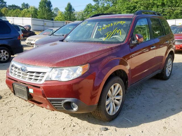 JF2SHAEC5BH707658 - 2011 SUBARU FORESTER L MAROON photo 2