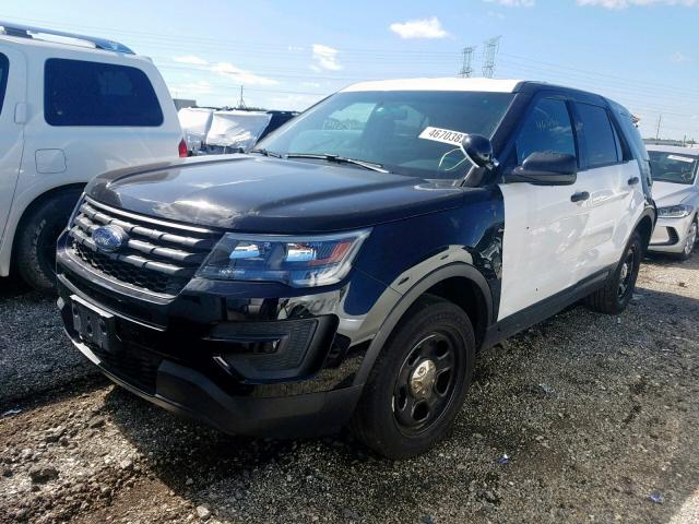 1FM5K8ARXHGA77095 - 2017 FORD EXPLORER P BLACK photo 2