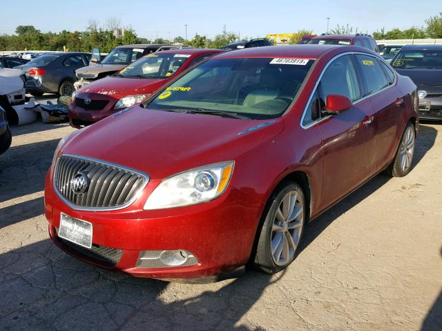 1G4PR5SKXC4155969 - 2012 BUICK VERANO CON RED photo 2