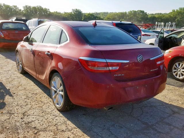 1G4PR5SKXC4155969 - 2012 BUICK VERANO CON RED photo 3