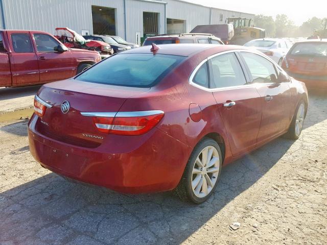 1G4PR5SKXC4155969 - 2012 BUICK VERANO CON RED photo 4